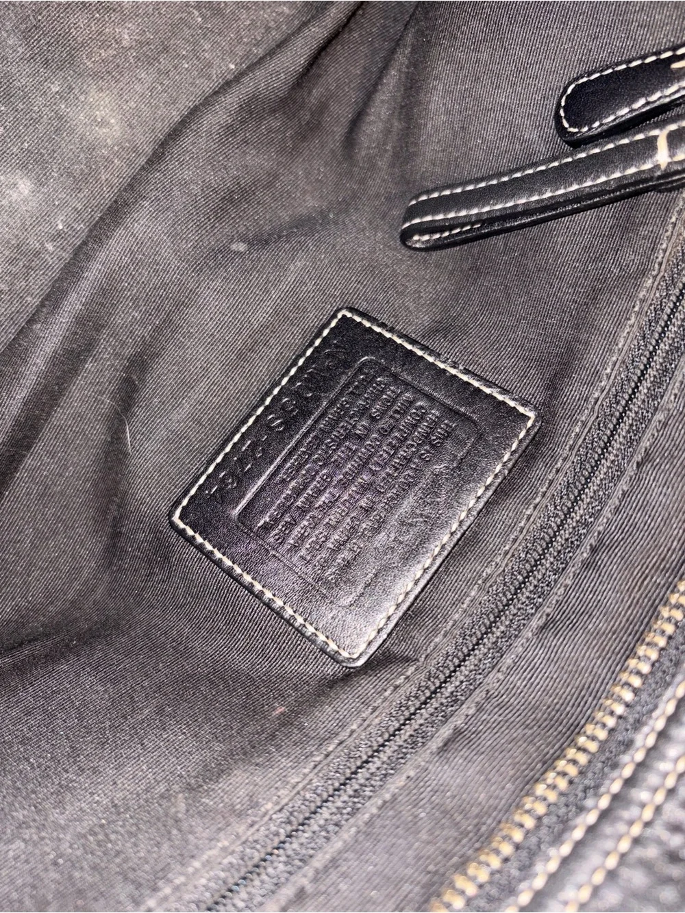 Coach Hampton Black Pebbled leather City tote N.02764 and wallet BUNDLE